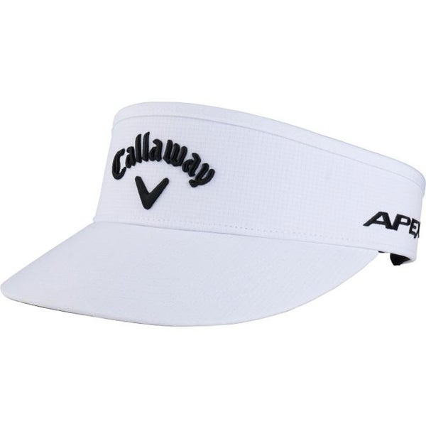 NEW 2023 Callaway Golf High Crown Tour Authentic White Adjustable Golf Visor