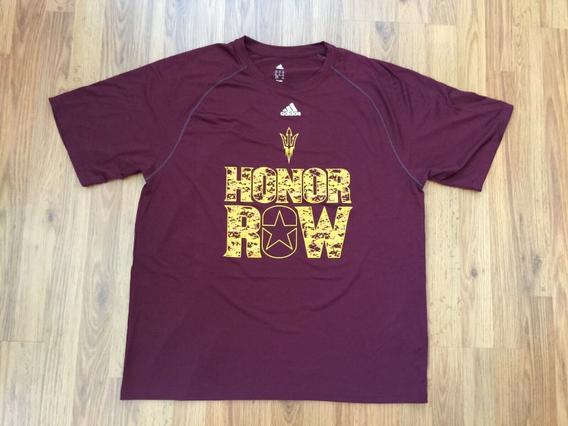 ASU Sun Devils NCAA FOOTBALL HONOR ROW Arizona State Size XL Performance Shirt!