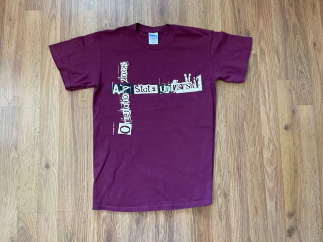 ASU Sun Devils NCAA SUPER AWESOME 2008 STUDENT ORIENTATION Size Small T Shirt!