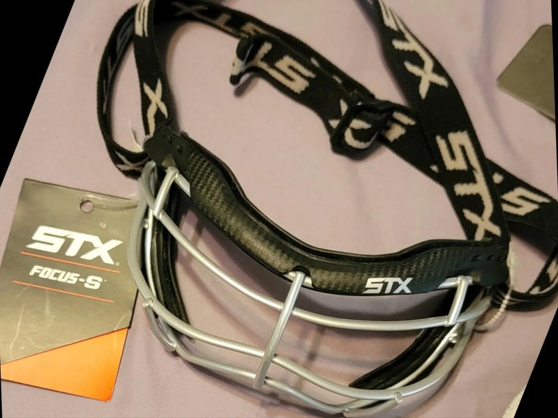Brand New STX Focus S Women's Lacrosse Eye Mask Goggle Black Carbon