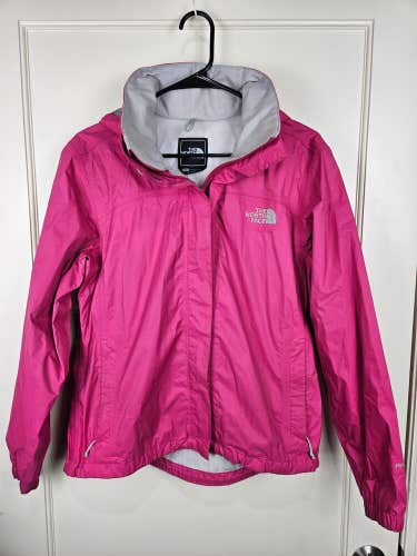 The North Face HyVent Women's Pink Hooded Rain Jacket Coat Mesh Lined Size: S