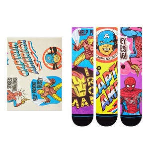 Stance x Marvel X Stance Poly Crew Socks Box Set Large Men's 9-13