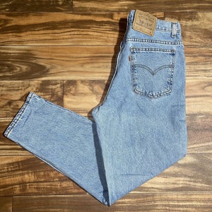 Vintage Levi's Orange Tab Womens 912 Slim Fit Tapered Leg Blue Jeans Petite 14M