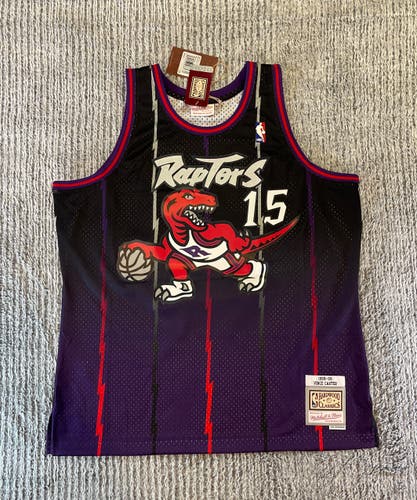 Mitchell & Ness Swingman Collection Fadeaway NBA Jersey Raptors #15 Vince Carter Sz X-LARGE