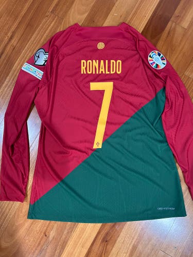 Cristiano Ronaldo Nike Portugal Home Player Issued Jersey Euro 2026 Qualifier vs. Liechtenstein