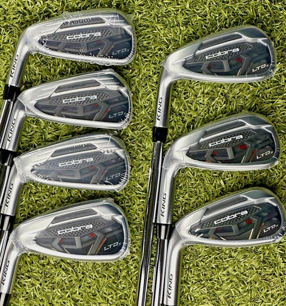 Cobra LTDx Iron Set LEFT Hand 5-GW Steel KBS Tour 90 Regular Flex