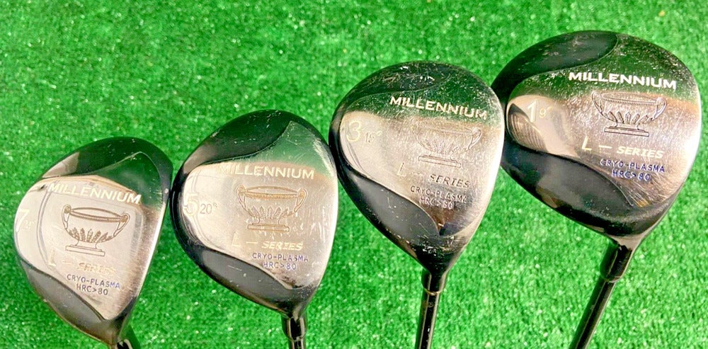 Vintage Arnold Palmer Charger Plus RH Golf Set 1+3+5 Woods, 3-PW Irons  **MINT**