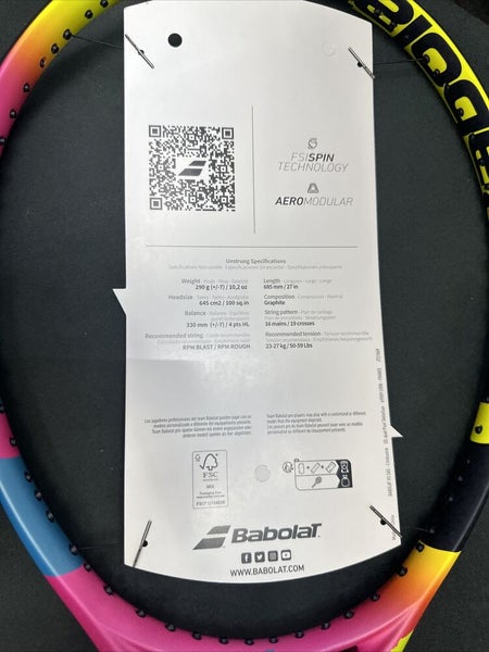 New Babolat Pure Aero Rafa 2023 4 3 8 Grip 3 SidelineSwap