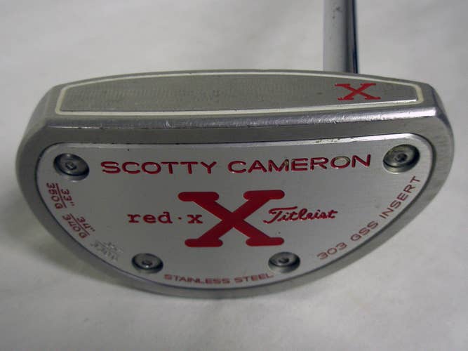 Scotty Cameron Red X Putter 35" (Heel-Shafted, 330g) Red-X GSS Insert Golf Club