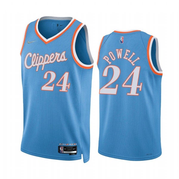 Clippers Brandon Norman Powell City Blue 2021-22 Jersey