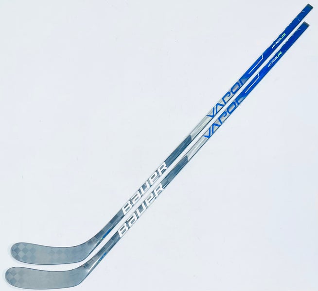 2 Pack Custom Blue Bauer Vapor Hyperlite Hockey Sticks-RH-P28-65 Flex-Grip