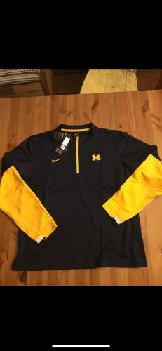 New Michigan Wolverines 1/4 zip with tags
