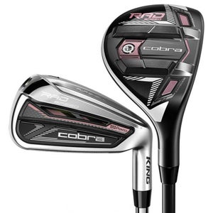 NEW Womens Cobra King RAD Speed 5H,6H 7-PW+SW Combo Iron Set Graphite Recoil