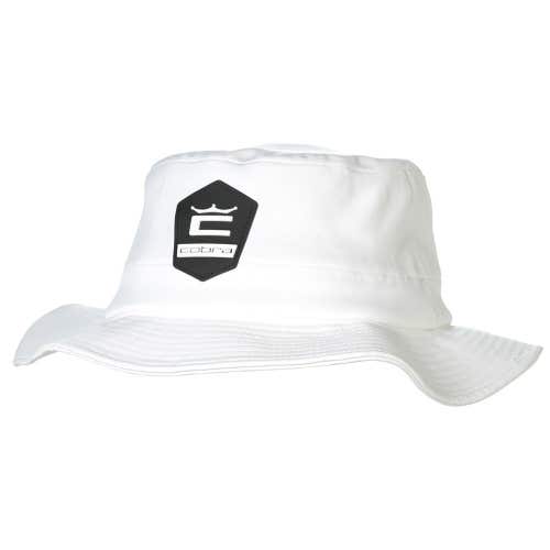Cobra Crown C Sun Bucket Cap (White, Small/Medium) Hat NEW
