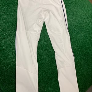 New Men's White and Dark Navy Piping Nike Game Pants -Small