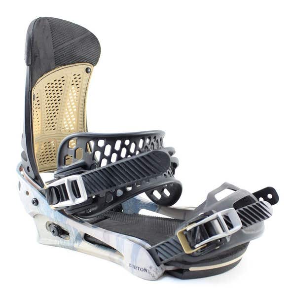 Burton Malavita Snowboard Bindings Medium Dark Grey/Print
