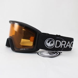 Dragon DXT OTG Ski and Snowboard Goggles Black Brown, Amber Lumalens New