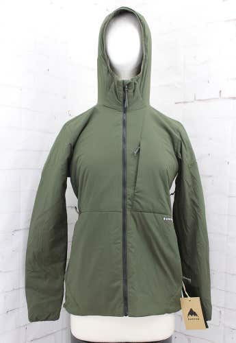 Burton Multipath Hooded Insulated Jacket, Women's Small, Forest Night Green New