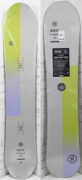 ride compact snowboard 150 womens 2023 – Ski Pro Shop rockered nose for float and turn initiation Ride Snowboards Women's Compact Snowboard