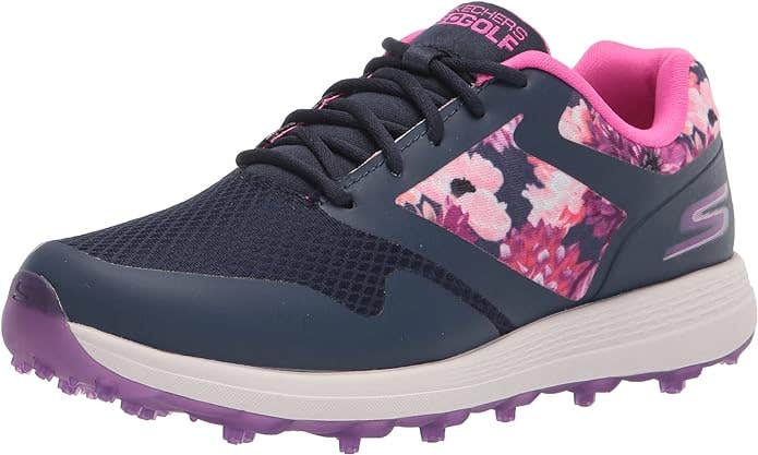 Skechers Go Golf MAX - Tropics Shoes (Navy/Multi Flower Print, 8, WOMENS) NEW