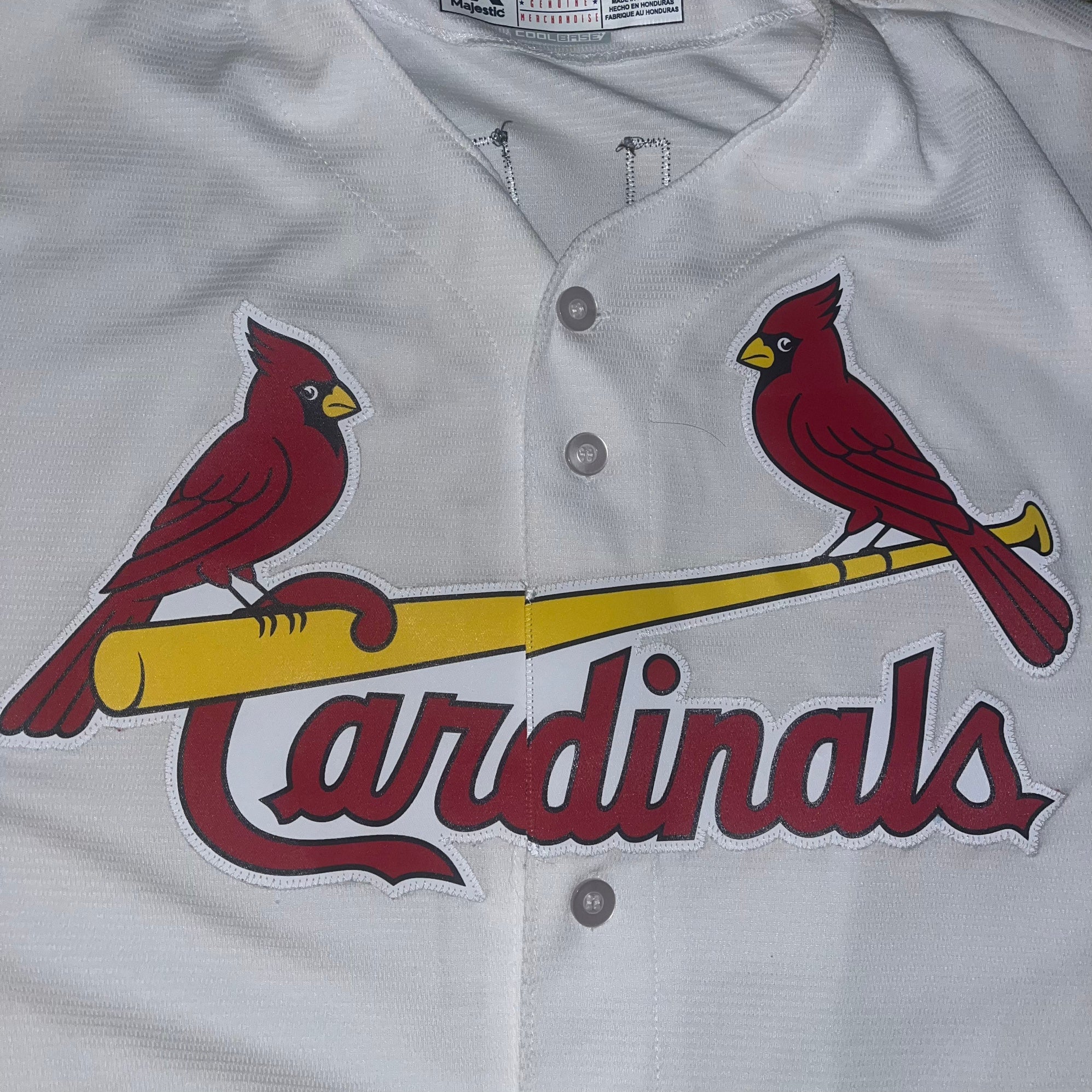 Majestic Mens Size S MLB St. Louis Cardinals #4 Yadier Molina Red
