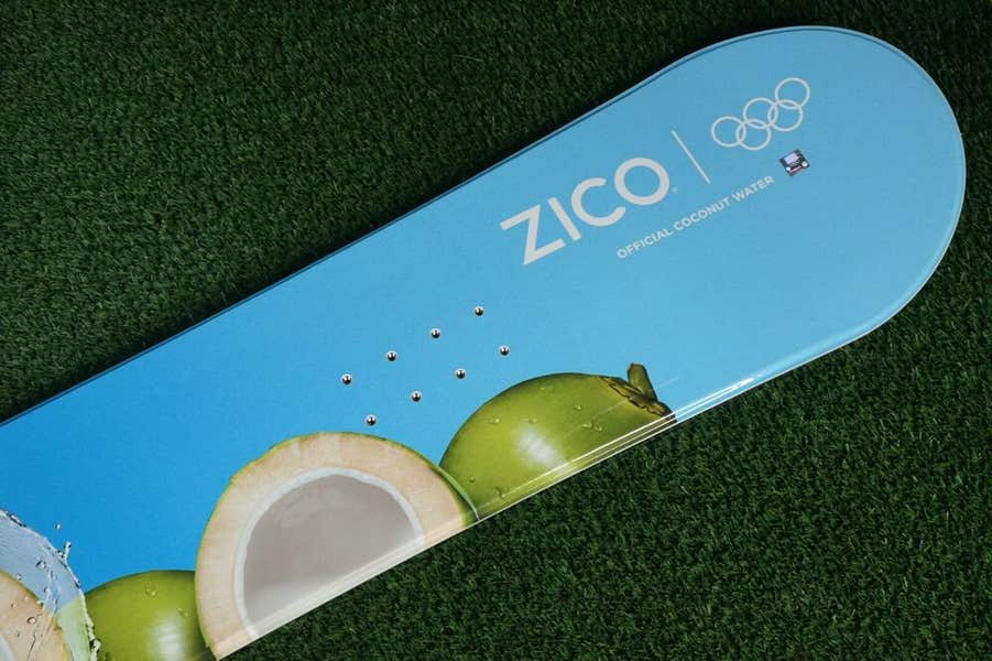 ◎ ZICO キャンバスボード ZICO OFFICIAL COCONUT WATER USA OLYMPICS DESIGN 157 CM PROMO
