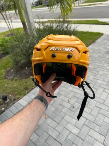 Bauer Hyperlite Helmet (Yellow Gold | S/M Small/Medium)