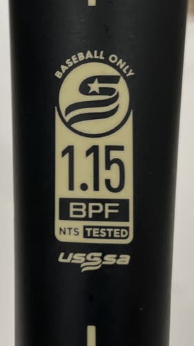 Used USSSA Certified Warstic Alloy Bonesaber Bat (-10) 19 oz 29" | Black