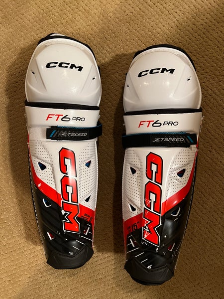 Like New CCM FT6 Pro 15" Shin Pads