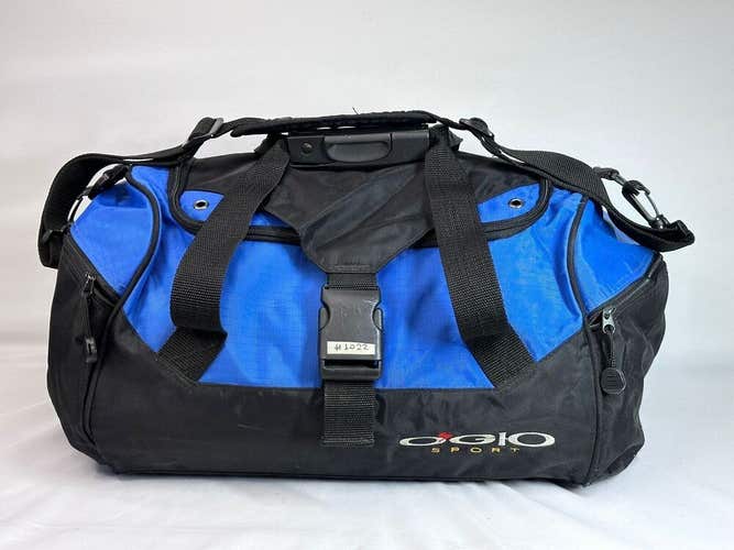 #1022 OGIO Blue Black Duffle Bag Medium Shoulder Carry Gym Travel Bag