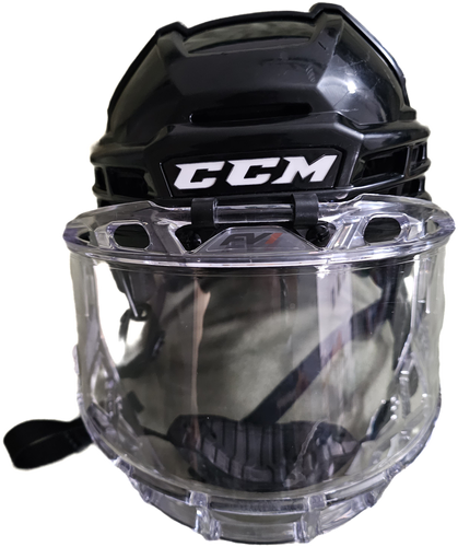 Used Medium CCM Super Tacks X Helmet And FV1 Bubble Pro Stock