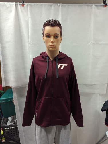 Virginia Tech Hokies Nike Full Zip Hooded Jacket S NCAA