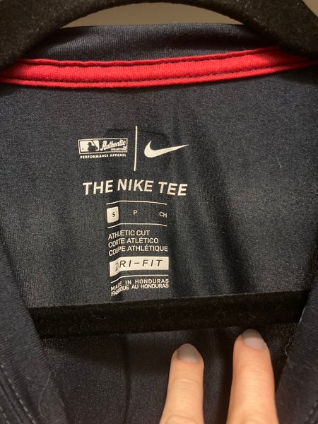 Cleveland Indians Nike MLB Authentic Short Sleeve Shirt Men's Gray  Used