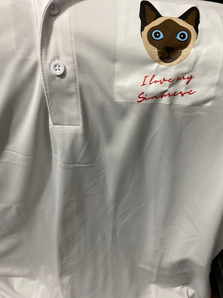 White New Adult Unisex  Polo with Siamese