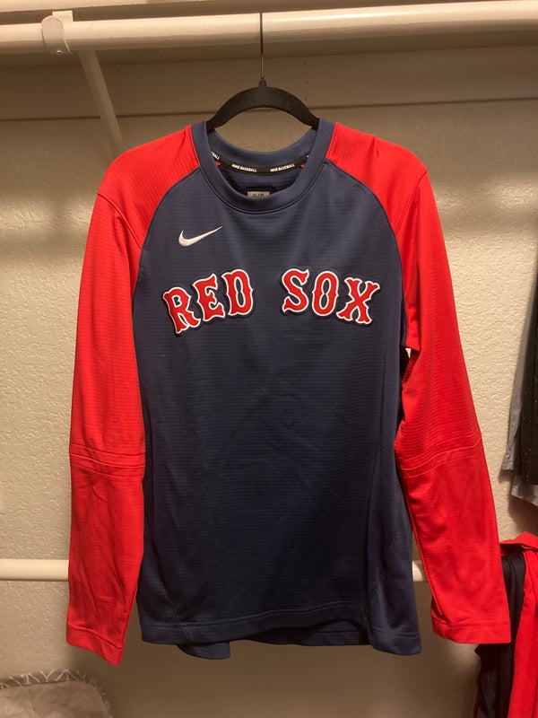 BOSTON RED SOX NIKE PULLOVER HOODIE SWEATSHIRT GRAY SIZE 7 NEW NWT