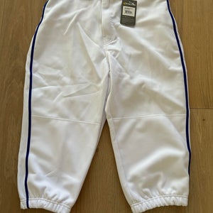 Easton Knicker Baseball Pants Size L Mens WHITE/BLUE NEW WITH TAGS