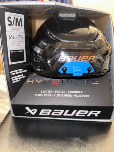 Bauer Hyperlite 2 Helmet Black S/M *New, Read Description”