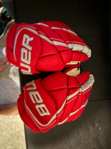 New Ohio State  Bauer 13" Vapor 1X Pro Lite Gloves