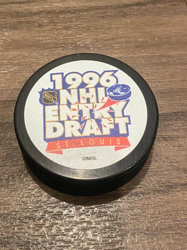 1996 NHL Entry Draft St Louis Hockey Puck New