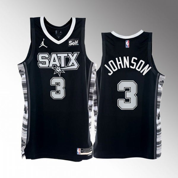 San Antonio Spurs Men's Nike 2022 City Edition Keldon Johnson Swingman Jersey