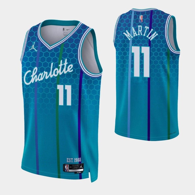 Charlotte Hornets Cody Martin 2022-23 Black City Edition Jersey