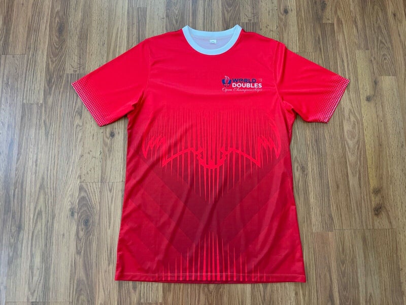 Racquetball World Doubles Open Championships Red Size XL Performance Shirt!
