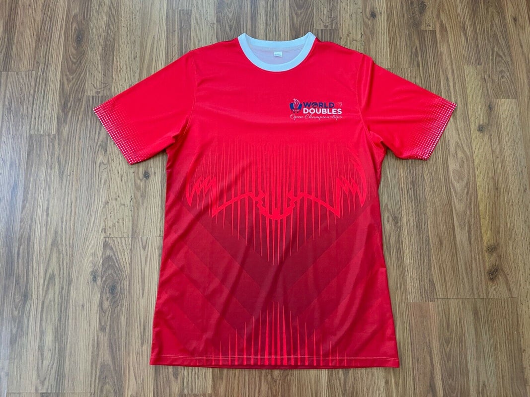 Racquetball World Doubles Open Championships Red Size XL Performance Shirt!