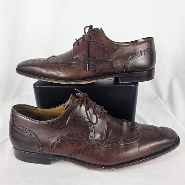 Magnanni Sergio Wingtip Oxford 13974 Brown Leather Dress Shoes Mens Size 12 M Magnanni Sergio Wingtip Oxford 13974 Brown Leather Dress Shoes Mens Size 12 M