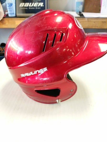 Used Rawlings BATTING HELMET RED SM Baseball and Softball Helmets