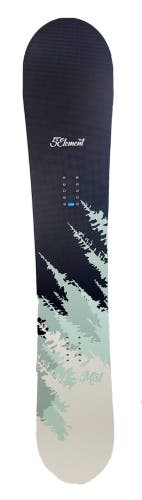 New $450 5th Element Mist Snowboard Combo 146cm, EZ Rocker, With Teal Bindings