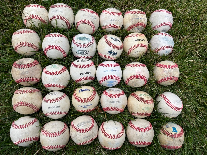 Used Leather Baseballs 30 Pack - Very Good Condition