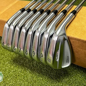 Used RH 2021 Titleist T100S Forged Irons 4-PW/48* LZ 6.5 X-Stiff Steel Golf Set