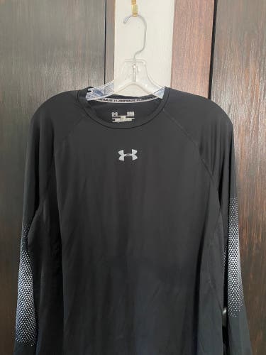 Black Used Large Under Armour Compression Shirt