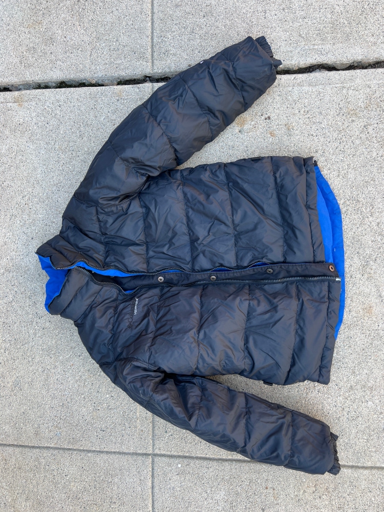 Youth 10/12 reversible Blue/Black/Grey Columbia Vertex Ski jacket